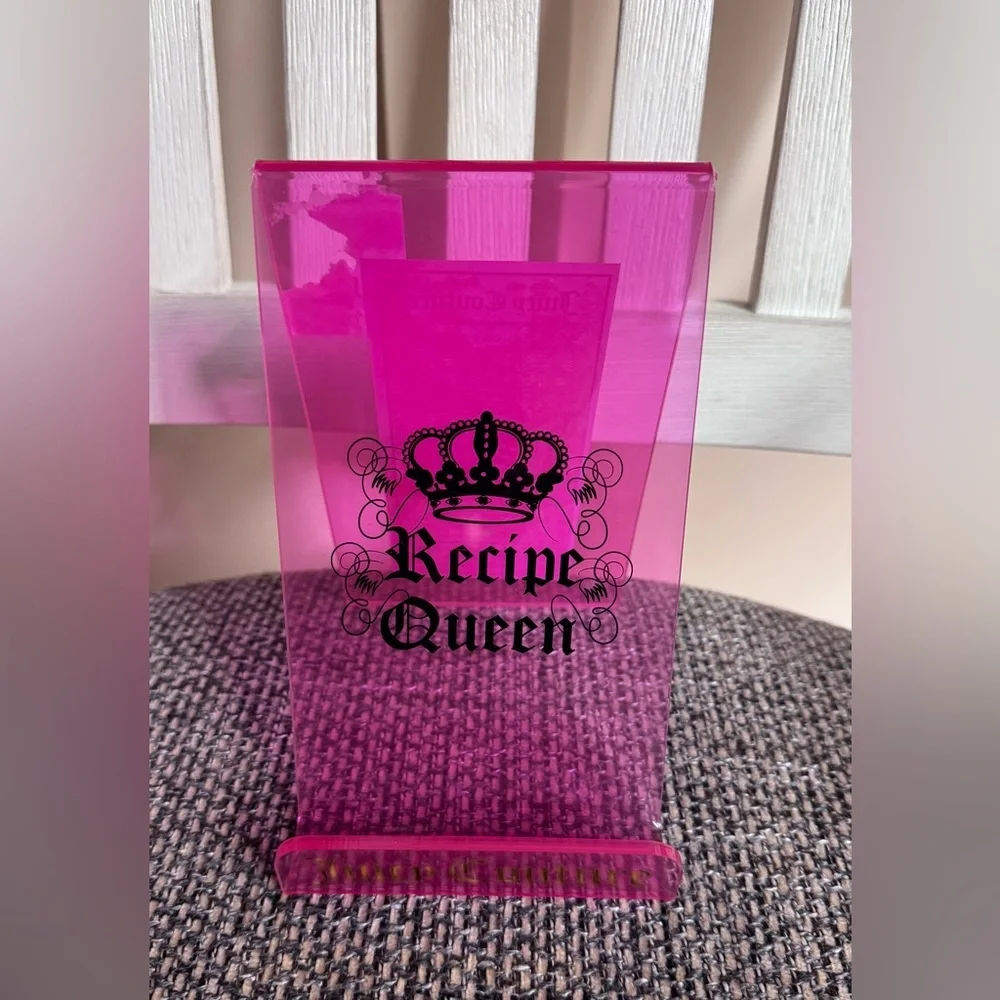 Juicy Couture Pink Acrylic Tablet & Cookbook Holder